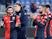  Genoa's Manolo Portanova and Davide Biraschi applaud fans after the match with Atalanta BC on December 21, 2021