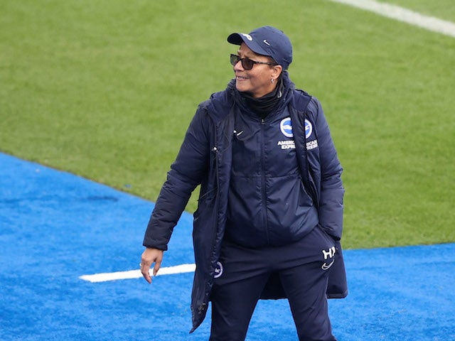 Brighton & Hove Albion manager Hope Powell during the match on January 16, 2022