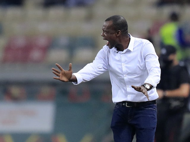 Equatorial Guinea coach Juan Micha reacts on January 16, 2022