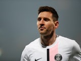 Lionel Messi in action for Paris Saint-Germain on December 22, 2021
