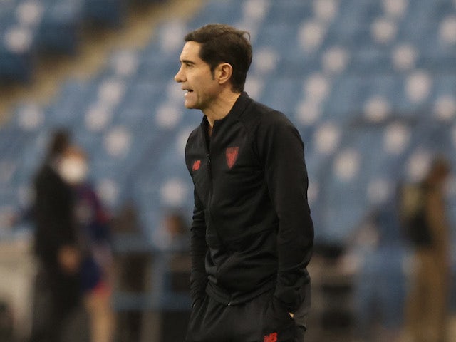 Athletic Bilbao coach Marcelino on January 13, 2022