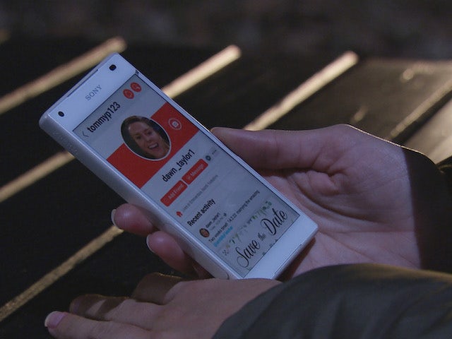 Meena's phone on the second episode of Emmerdale on January 27, 2022