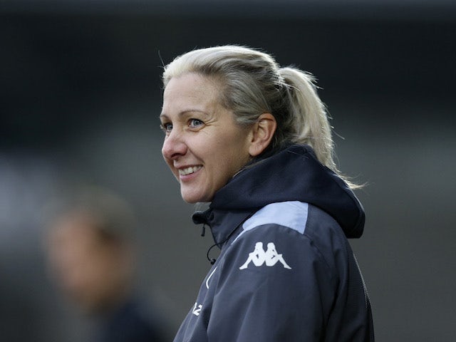 Aston Villa Women manager Carla Ward on January 22, 2022