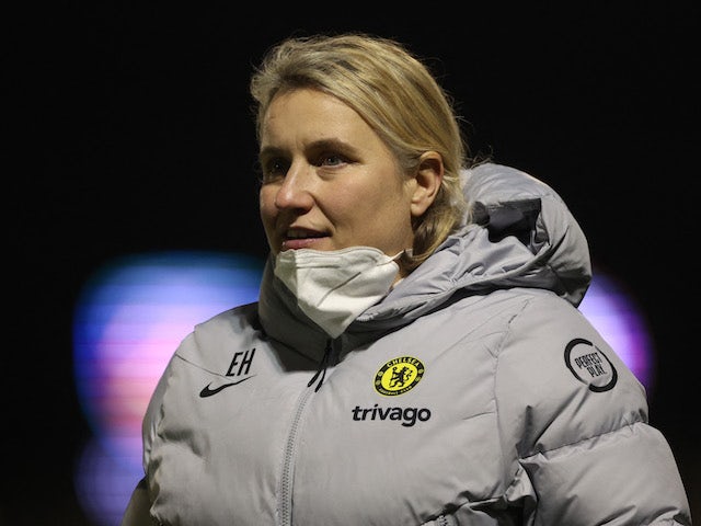 Chelsea Women manager Emma Hayes before the match on January 19, 2022