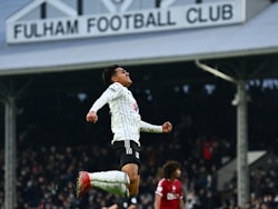 Fulham?s Fabio Carvalho celebrates scoring their third goal, January 15, 2022