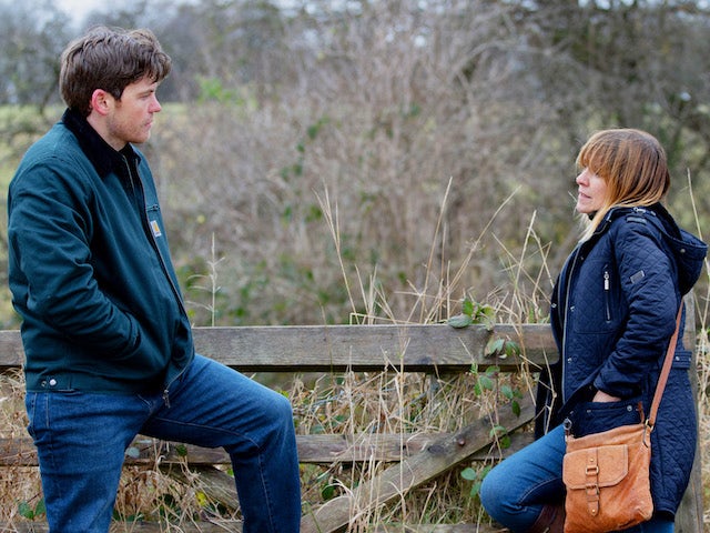 Marcus and Rhona on the second episode of Emmerdale on February 3, 2022