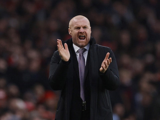 Burnley manager Sean Dyche reacts on January 23, 2022