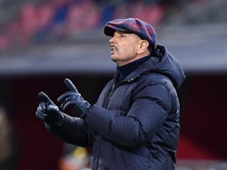 Bologna coach Sinisa Mihajlovic on January 17, 2022