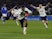 Steven Bergwijn celebrates scoring Tottenham Hotspur's winning goal against Leicester City on January 19, 2022.