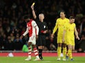 Thomas Partey is sent off for Arsenal against Liverpool on January 20, 2022