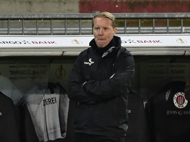St Pauli coach Timo Schultz on January 18, 2022
