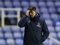 Reading's manager Veljko Paunovic looks dejected on January 19, 2022