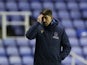 Reading's manager Veljko Paunovic looks dejected on January 19, 2022