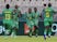 Zimbabwe's Kudakwashe Mahachi celebrates scoring their second goal with teammates on January 18, 2022
