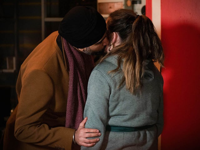 Kheerat and Stacey on EastEnders on February 11, 2022