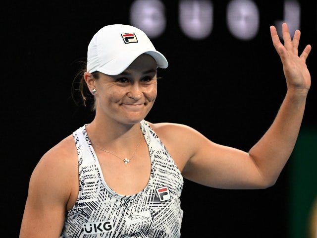 Ashleigh Barty pictured at the Australian Open on January 27, 2021