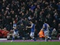Blackburn Rovers' Sam Gallagher celebrates after scoring their first goal on January 24, 2022