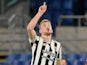 Dejan Kulusevski celebrates scoring for Juventus in January 2022