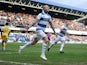 Queens Park Rangers' Lyndon Dykes celebrates scoring their first goal on January 29, 2022