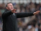 Derby County manager Wayne Rooney reacts on January 30, 2022