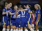Chelsea Women's Jessie Fleming celebrates scoring their second goal with teammates on February 2, 2022