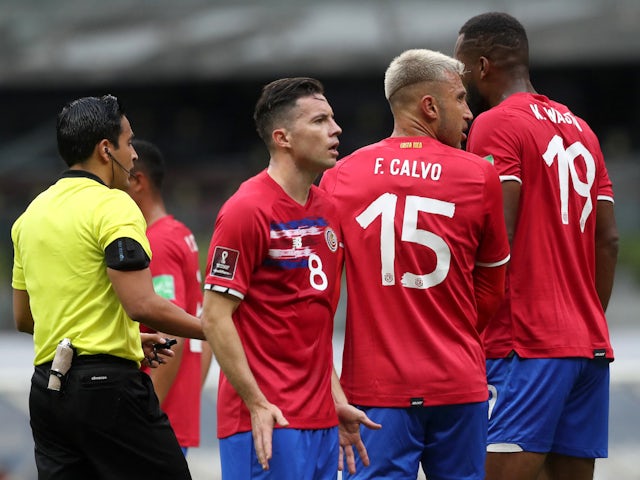 Reaksi Bryan Oviedo dari Kosta Rika pada 30 Januari 2022