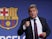Barcelona president Joan Laporta during the press conference on February 1, 2022