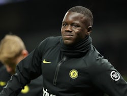  Chelsea's Malang Sarr during the warm up before the match on January 12, 2022