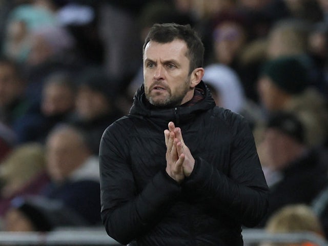 Luton Town manager Nathan Jones on February 1, 2022