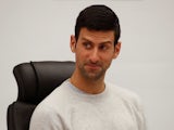 Novak Djokovic pictured in January 2022