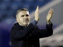 Preston North End manager Ryan Lowe applauds fans after the match on February 1, 2022