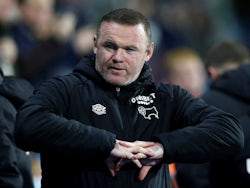 Derby County manager Wayne Rooney on February 2, 2022