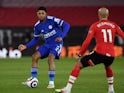  Leicester City's Wesley Fofana in action with Southampton's Nathan Redmond on April 30, 2021