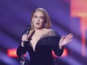 Adele collects the Best Song award at the Brits on February 8, 2022
