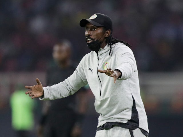 Senegal coach Aliou Cisse on February 6, 2022