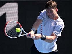 Cameron Norrie in action in January 2022