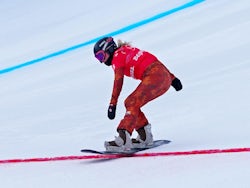 Charlotte Bankes in action at the Beijing 2022 Winter Olympics on February 9, 2022