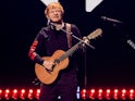 Ed Sheeran performing in New York on December 10, 2021