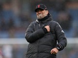 Liverpool manager Jurgen Klopp celebrates after the match on February 13, 2022