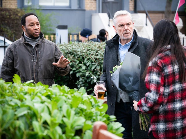 Mitch and Rocky on EastEnders on February 14, 2022
