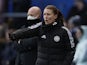 Leicester City Women manager Lydia Bedford reacts on February 6, 2022