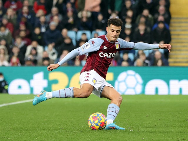 Philippe Coutinho in action for Aston Villa on February 9, 2022