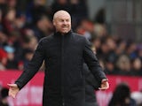 Burnley manager Sean Dyche reacts on February 13, 2022