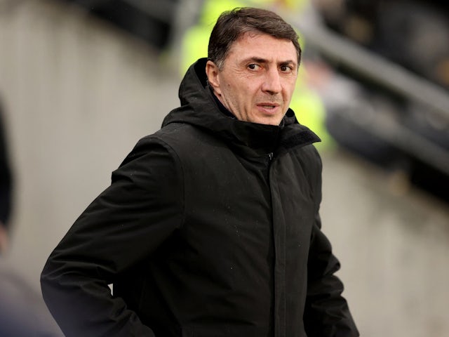 Hull City's manager Shota Arveladze on February 12, 2022