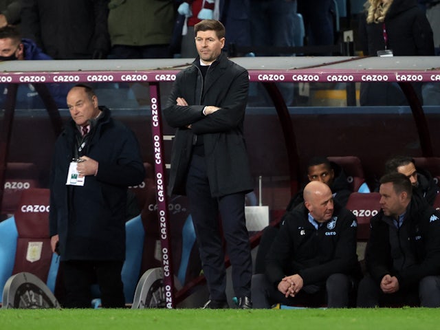 Aston Villa manager Steven Gerrard on February 9, 2022