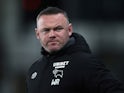 Derby County's manager Wayne Rooney on February 8, 2022