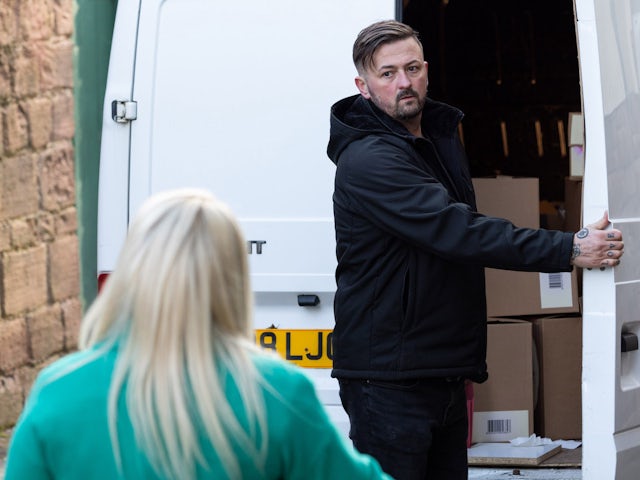 A delivery man on Hollyoaks on February 22, 2022