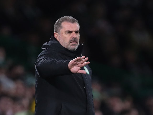 Celtic manager Ange Postecoglou on February 17, 2022