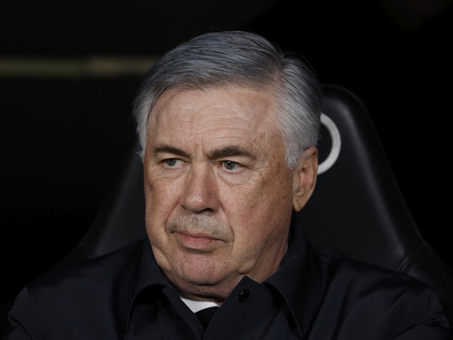 Real Madrid coach Carlo Ancelotti before the match on February 19, 2022