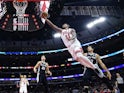 Chicago Bulls forward DeMar DeRozan (11) scores against the San Antonio Spurs during the second half at United Center on February 15, 2022